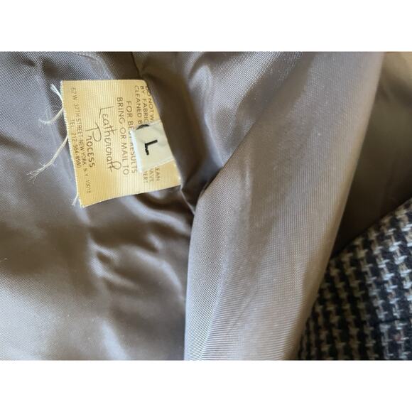 Vtg Van Cort Leather Bomber Jacket USA Made Light Brown Sz L 80s Stranger Things - Picture 15 of 16